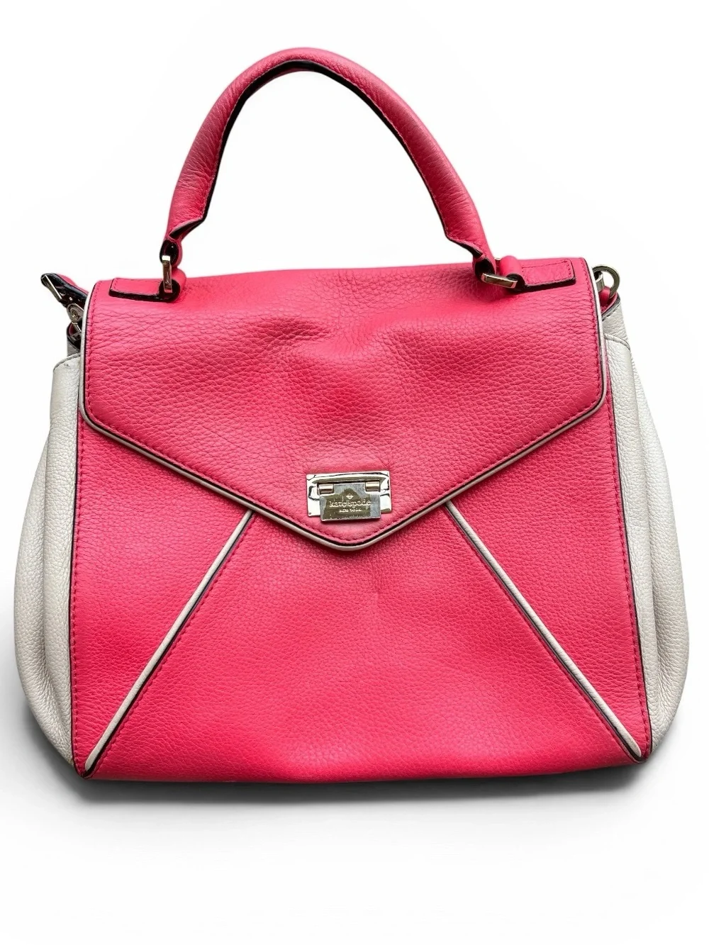 Kate Spade Small Laurel Wesley Place Dusty Rose Satchel Cross Body Bag